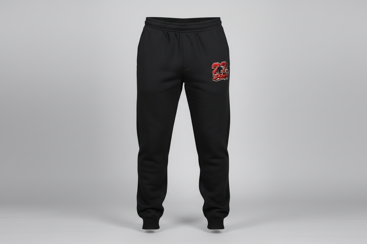 22 DOWN Joggers in Black