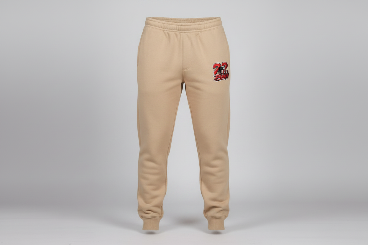 22 DOWN Joggers in Beige
